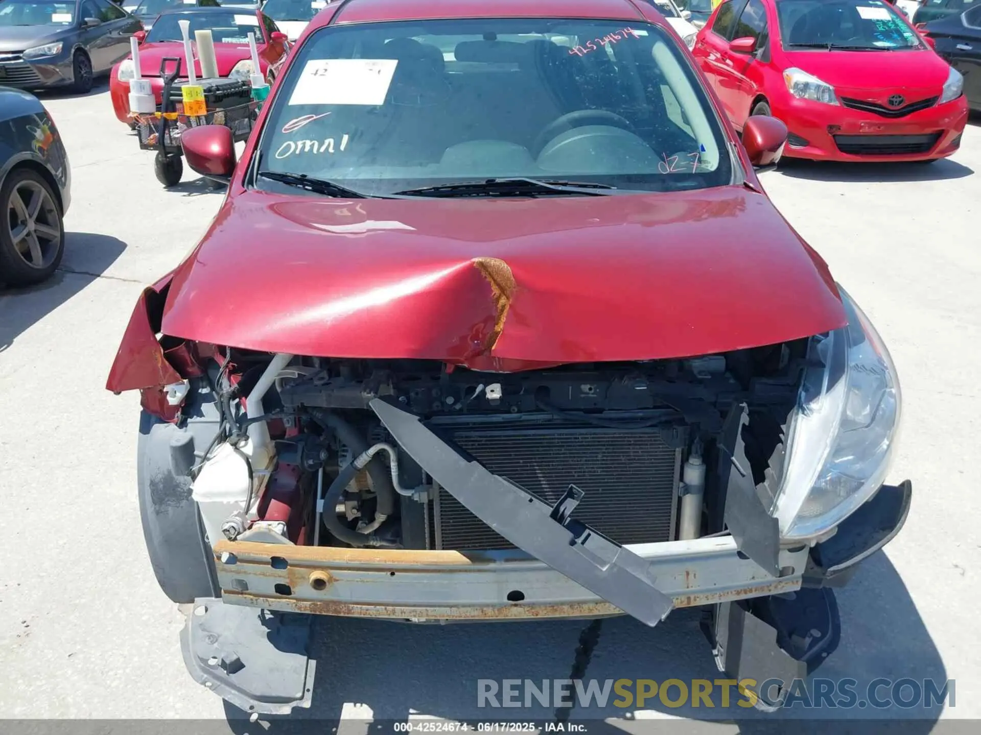 6 fotografías del automóvil dañado 3N1CN7AP1KL826822 NISSAN VERSA 2019