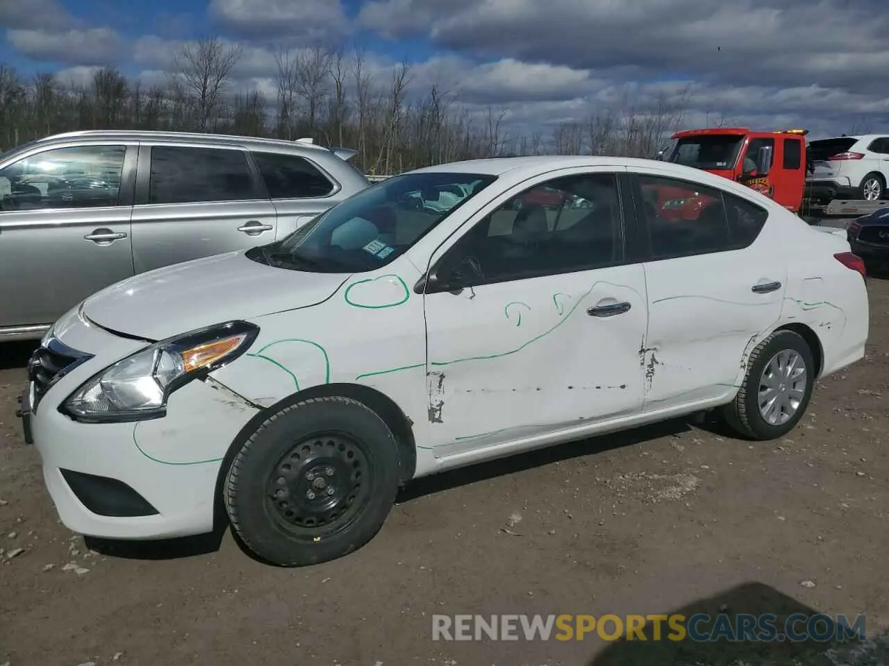 1 fotografías del automóvil dañado 3N1CN7AP1KL841658 NISSAN VERSA 2019