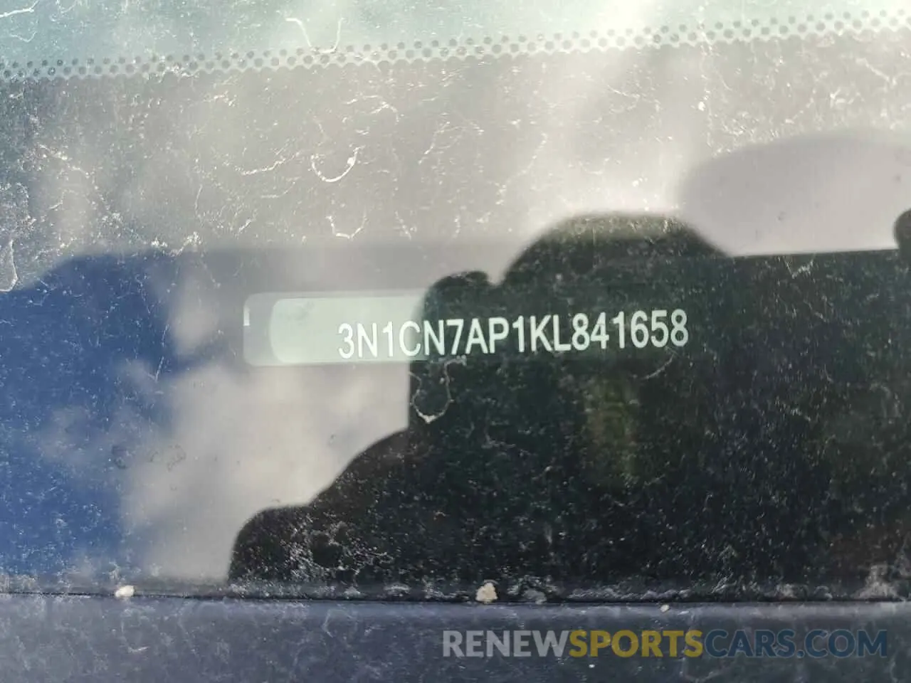 12 fotografías del automóvil dañado 3N1CN7AP1KL841658 NISSAN VERSA 2019