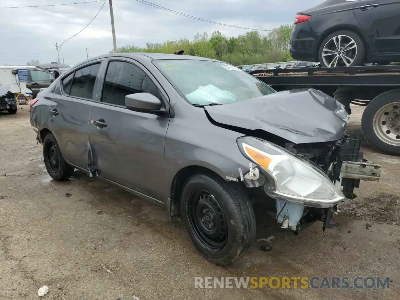 4 fotografías del automóvil dañado 3N1CN7AP2KL820026 NISSAN VERSA 2019