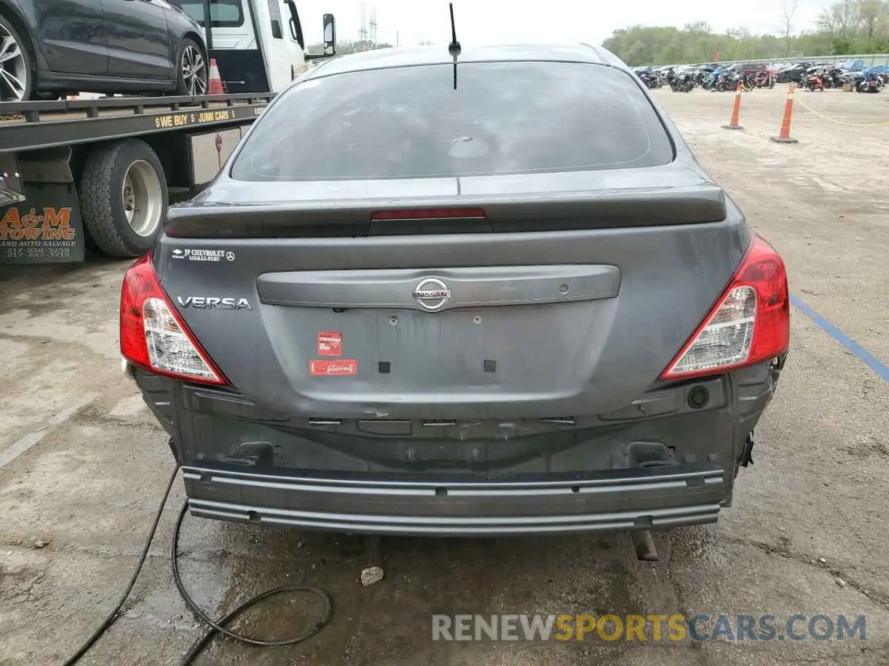 6 fotografías del automóvil dañado 3N1CN7AP2KL820026 NISSAN VERSA 2019