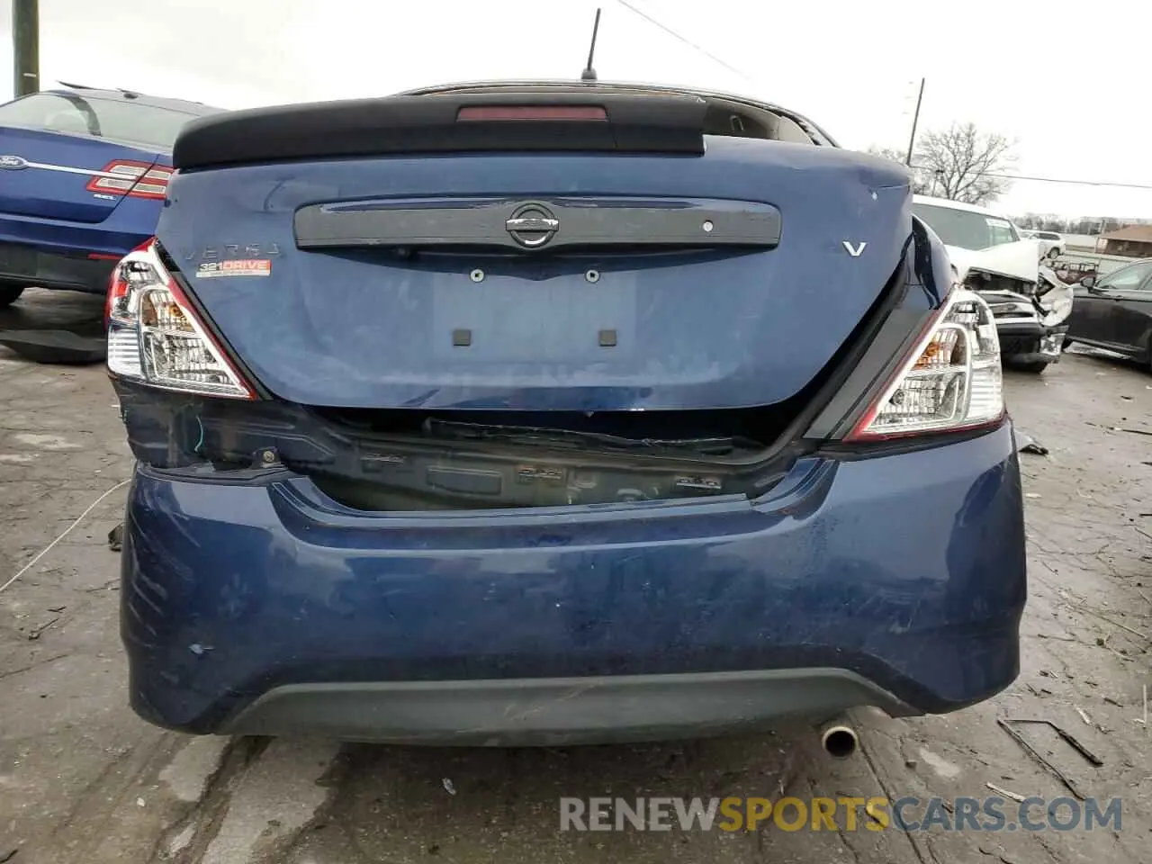 6 fotografías del automóvil dañado 3N1CN7AP2KL821502 NISSAN VERSA 2019