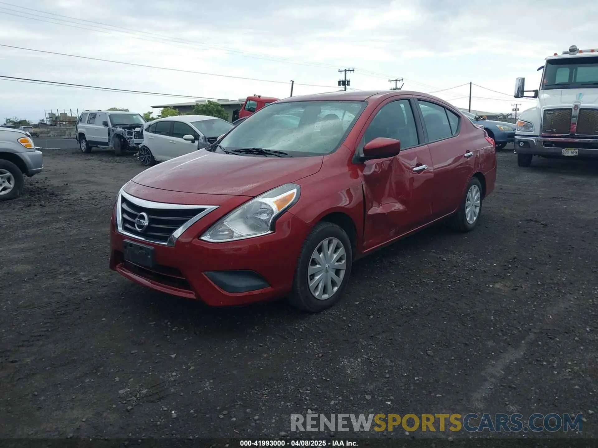 6 fotografías del automóvil dañado 3N1CN7AP2KL824660 NISSAN VERSA 2019