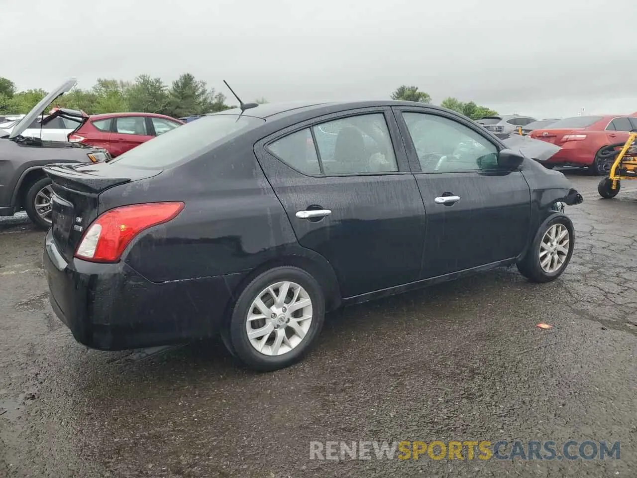 3 fotografías del automóvil dañado 3N1CN7AP2KL830541 NISSAN VERSA 2019