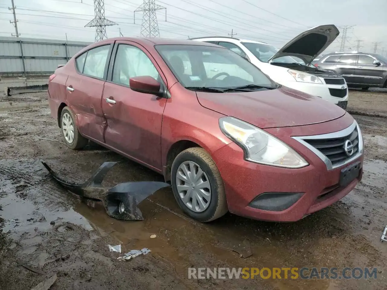 4 fotografías del automóvil dañado 3N1CN7AP2KL836128 NISSAN VERSA 2019