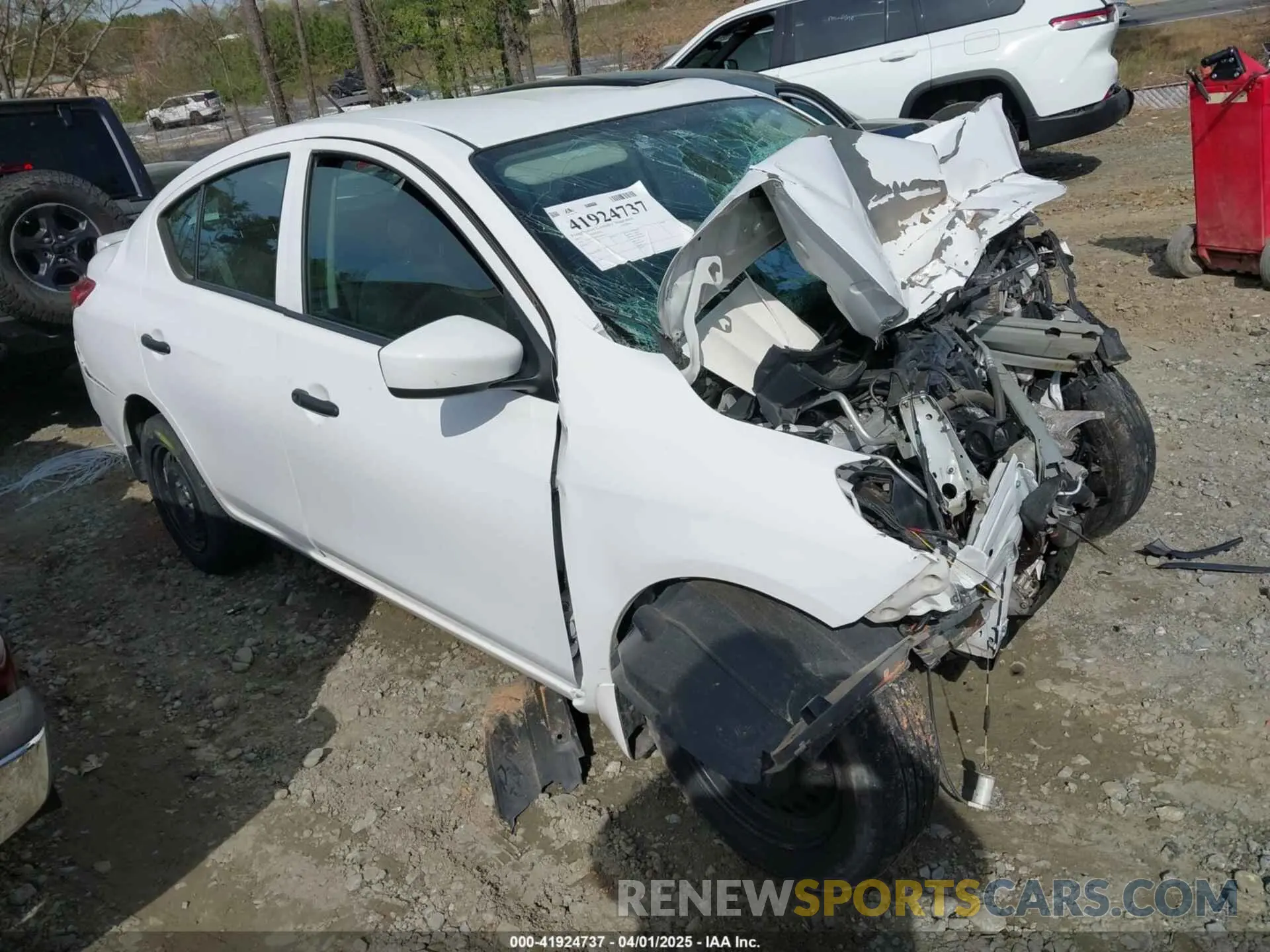 1 fotografías del automóvil dañado 3N1CN7AP2KL836615 NISSAN VERSA 2019