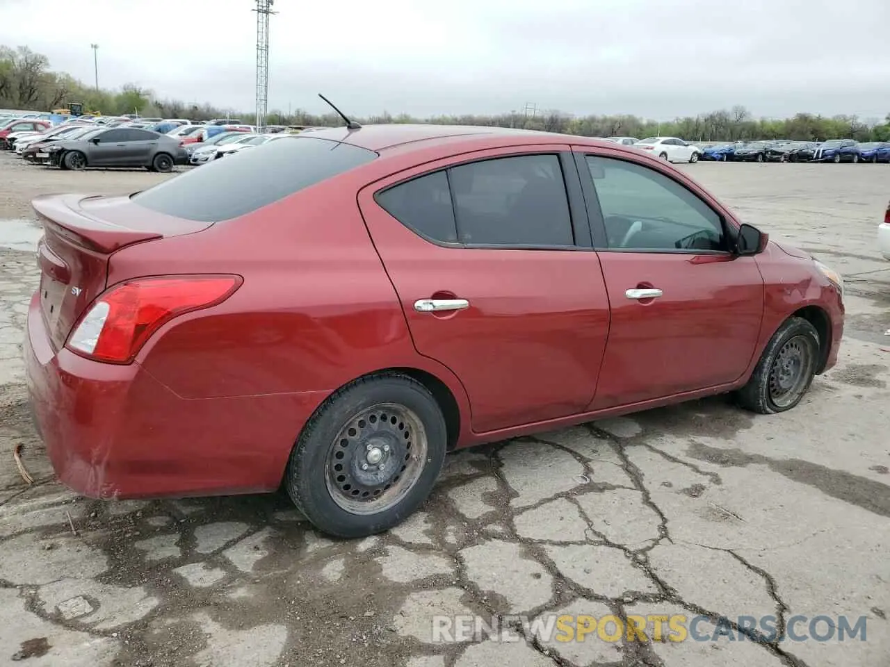 3 fotografías del automóvil dañado 3N1CN7AP2KL870943 NISSAN VERSA 2019