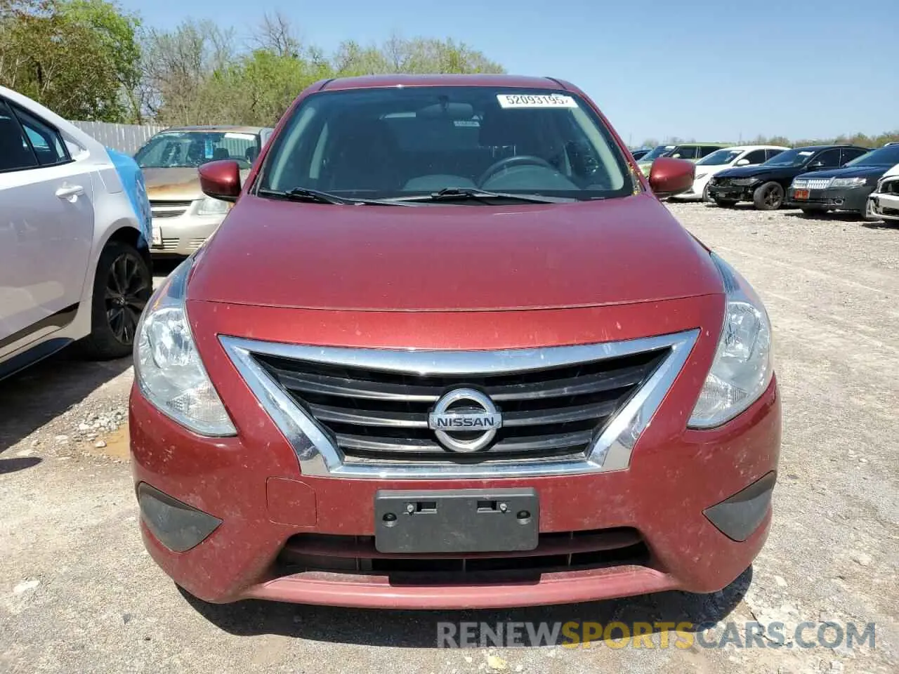 5 fotografías del automóvil dañado 3N1CN7AP2KL870943 NISSAN VERSA 2019