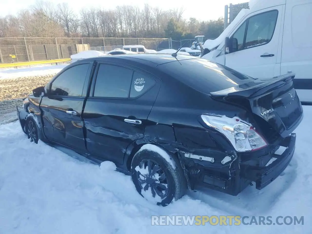 2 fotografías del automóvil dañado 3N1CN7AP2KL871249 NISSAN VERSA 2019