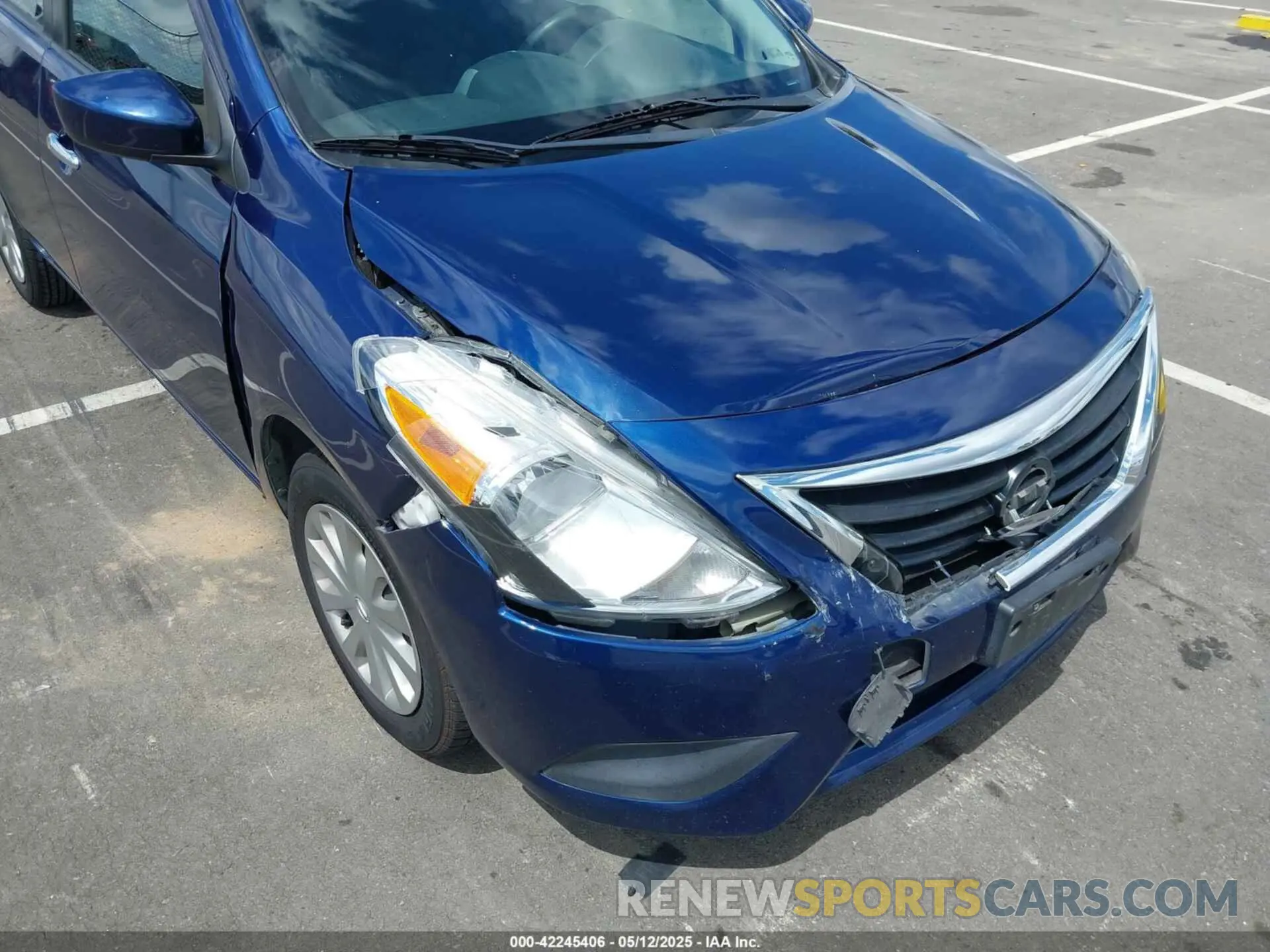 6 fotografías del automóvil dañado 3N1CN7AP2KL873602 NISSAN VERSA 2019