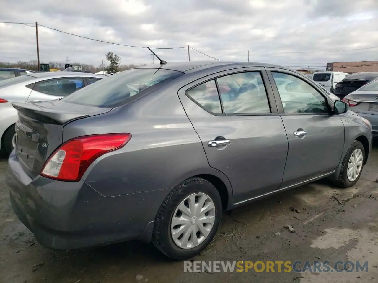 3 fotografías del automóvil dañado 3N1CN7AP3KL833321 NISSAN VERSA 2019