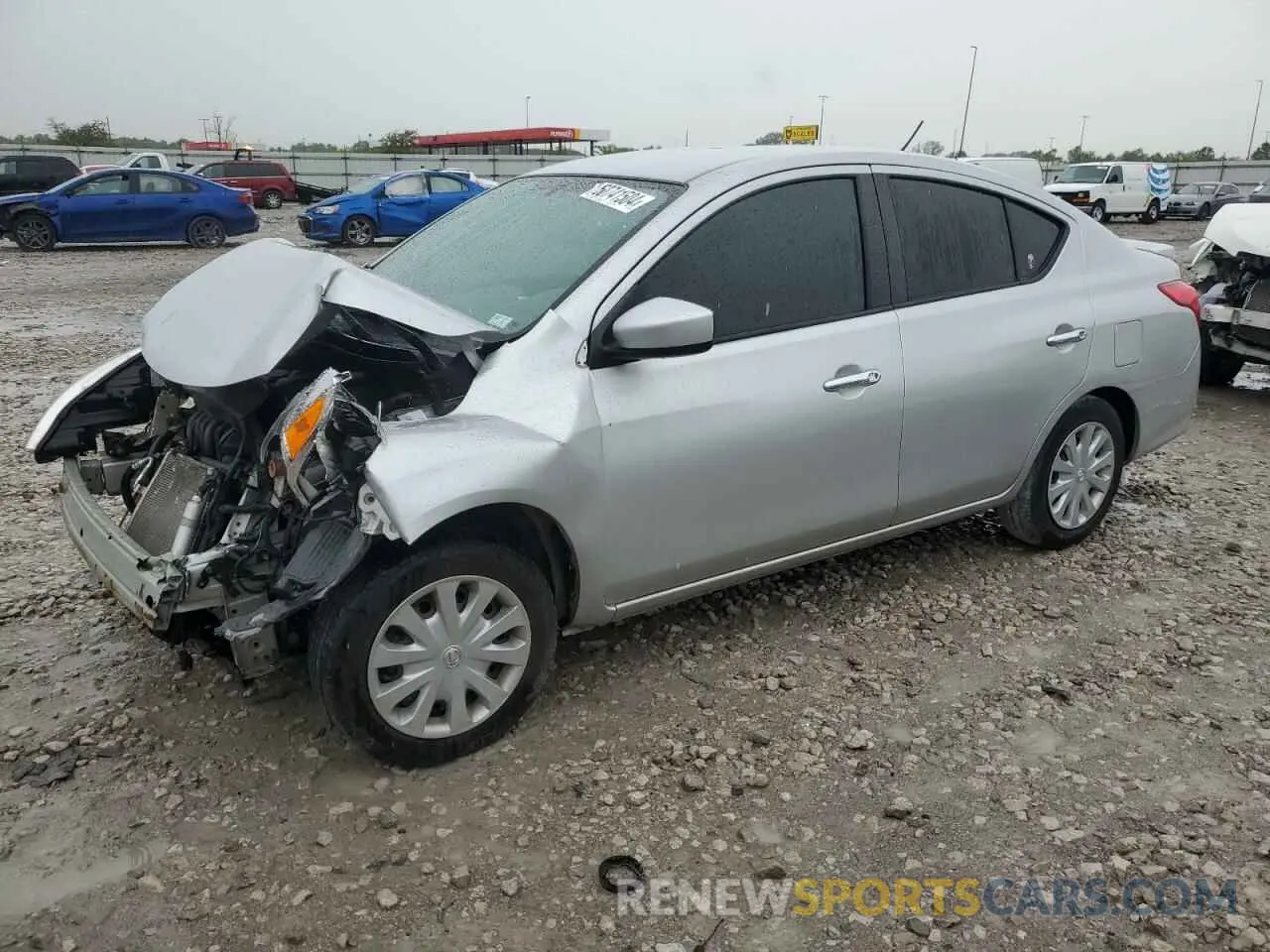 1 fotografías del automóvil dañado 3N1CN7AP3KL844643 NISSAN VERSA 2019
