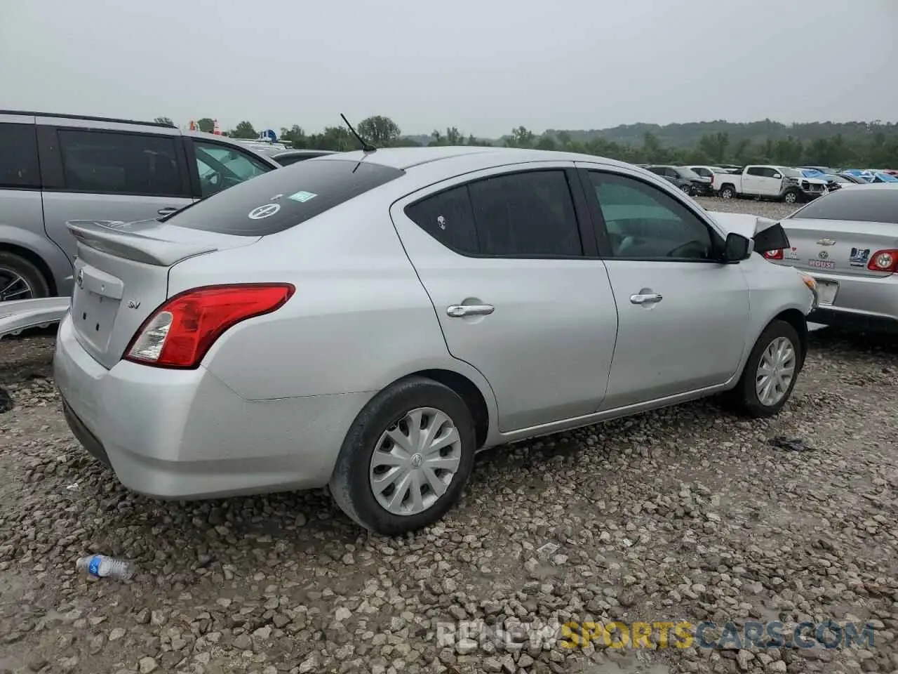 3 fotografías del automóvil dañado 3N1CN7AP3KL844643 NISSAN VERSA 2019