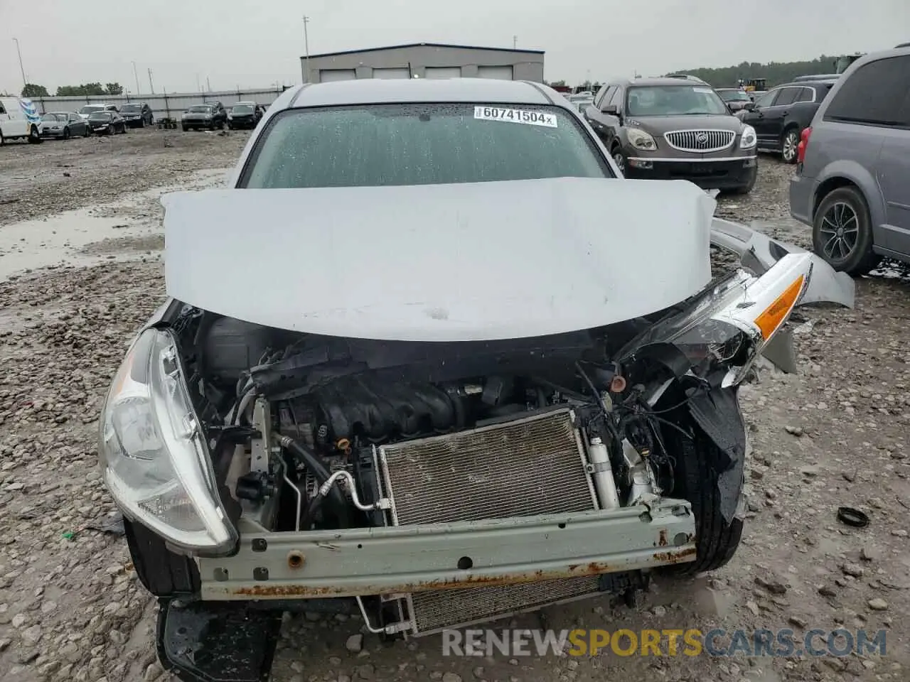 5 fotografías del automóvil dañado 3N1CN7AP3KL844643 NISSAN VERSA 2019