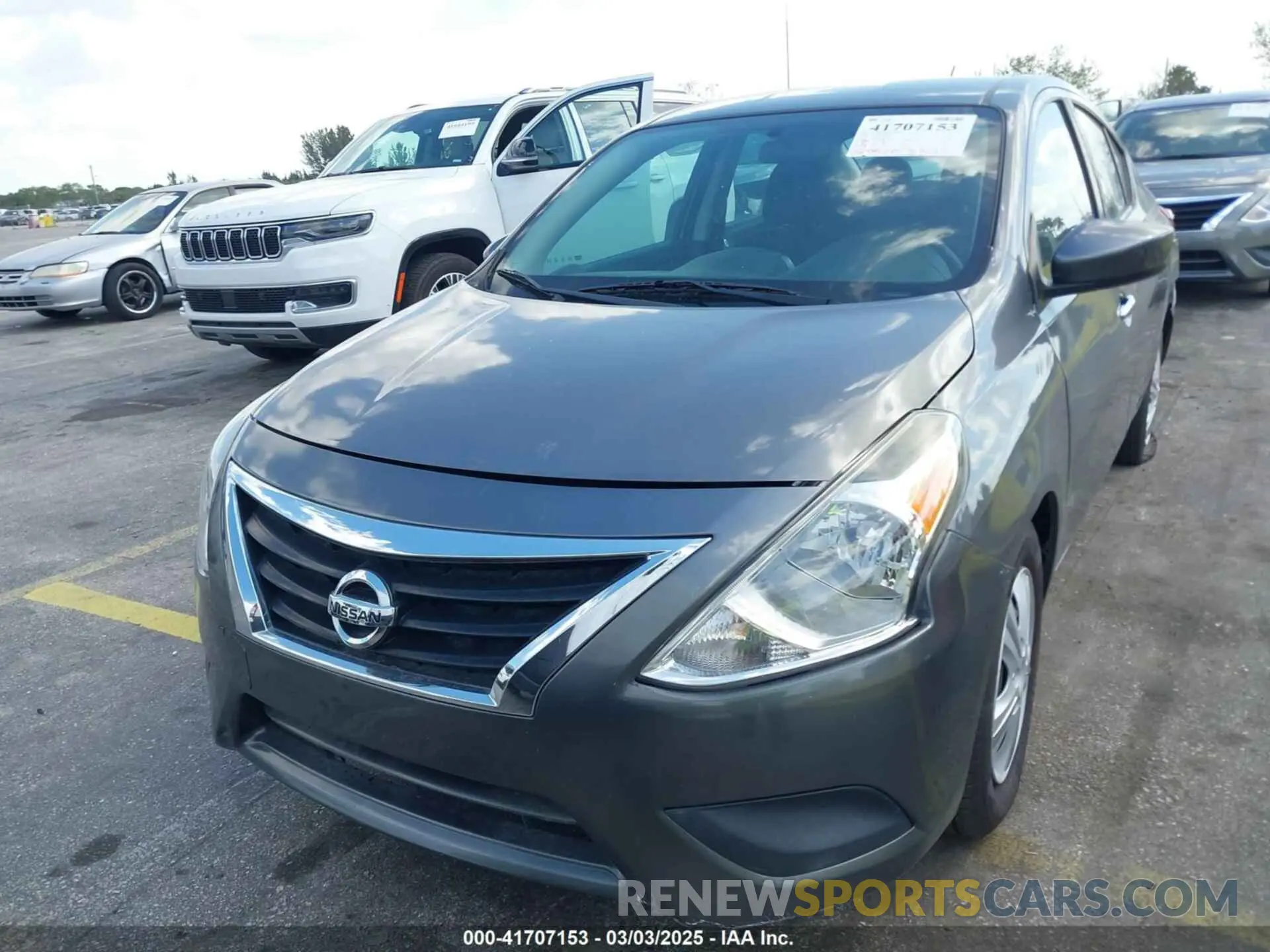 6 fotografías del automóvil dañado 3N1CN7AP3KL875830 NISSAN VERSA 2019