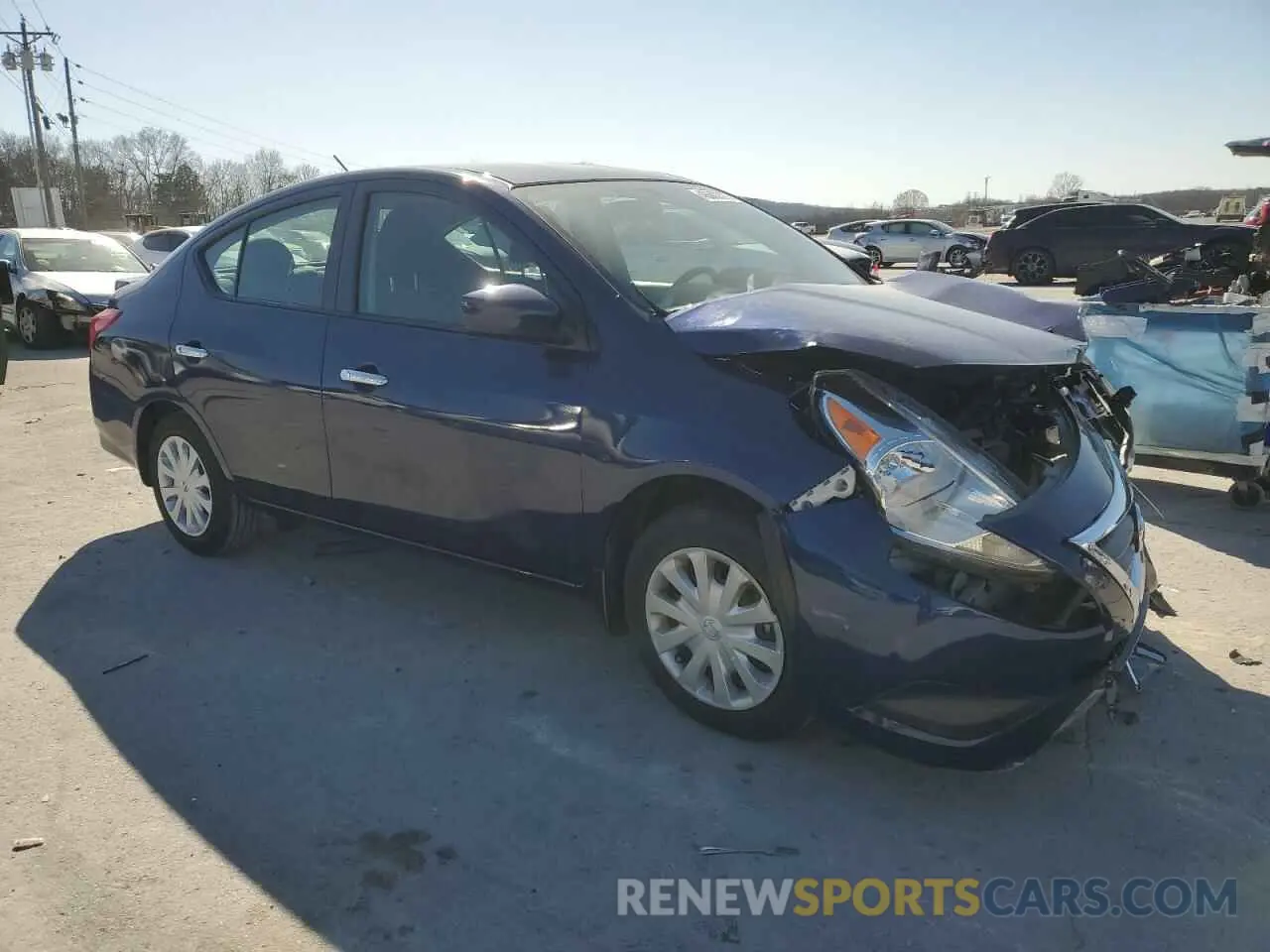 4 fotografías del automóvil dañado 3N1CN7AP3KL879862 NISSAN VERSA 2019