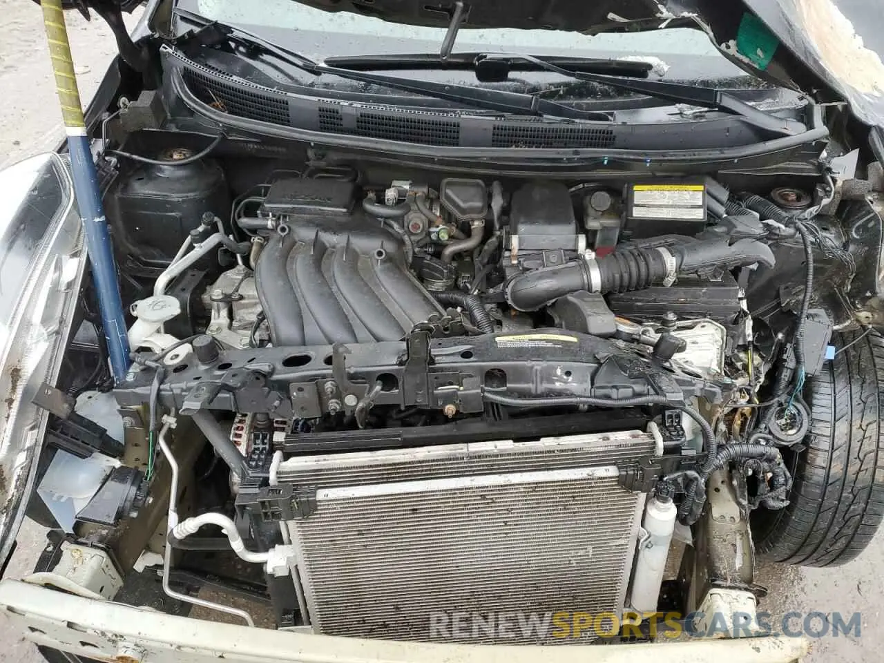 12 fotografías del automóvil dañado 3N1CN7AP4KL800540 NISSAN VERSA 2019