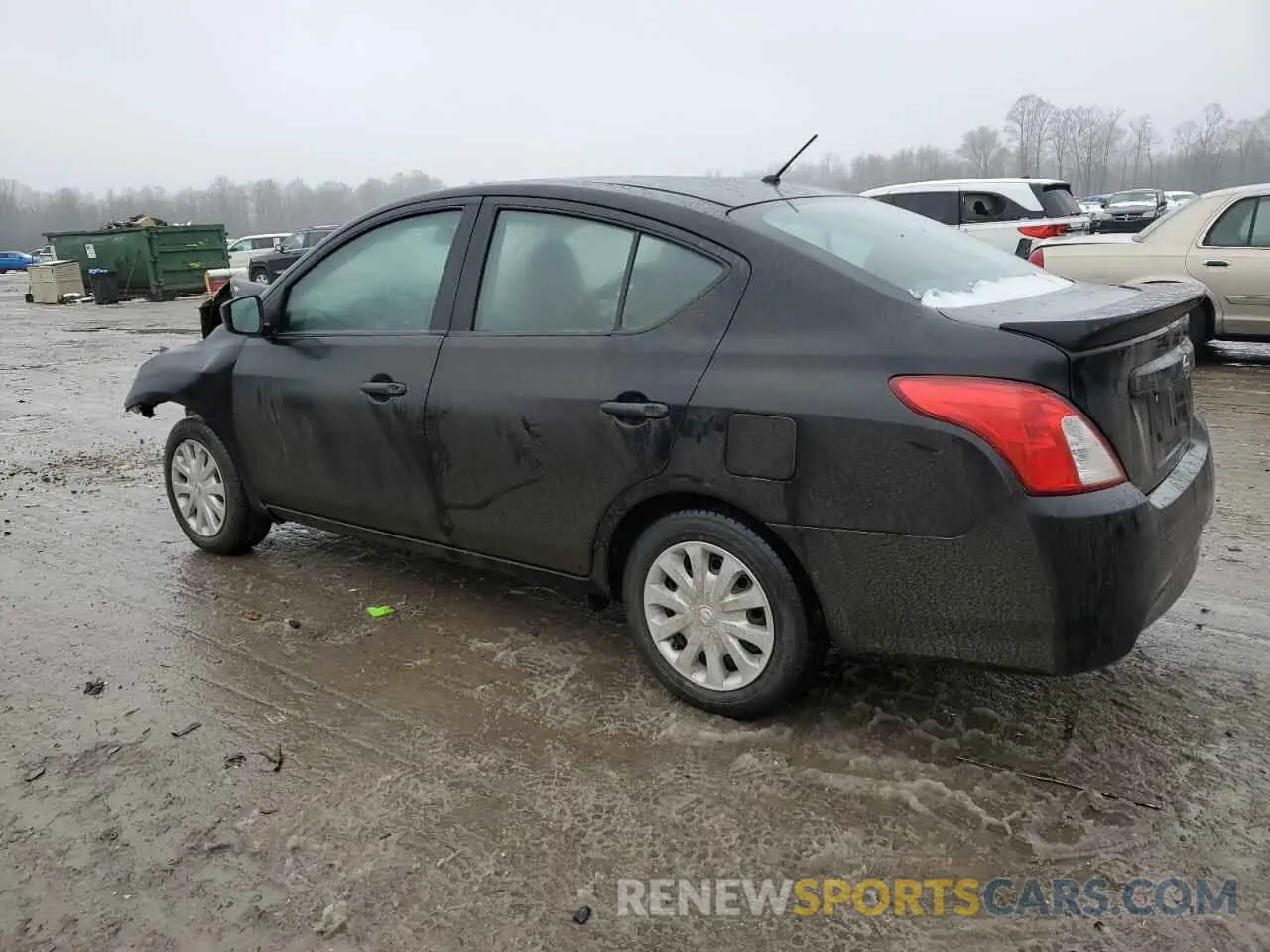 2 fotografías del automóvil dañado 3N1CN7AP4KL800540 NISSAN VERSA 2019