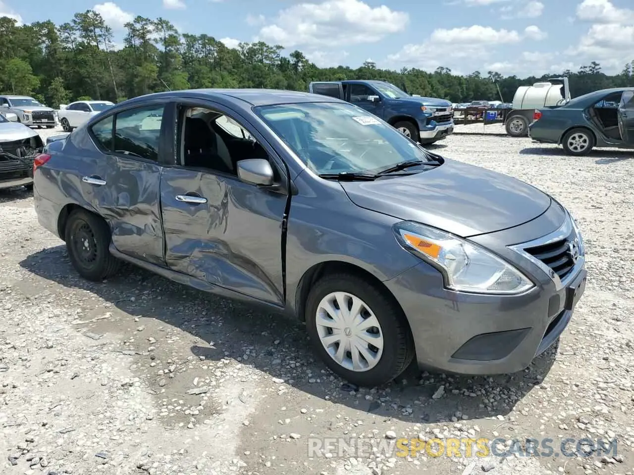 4 fotografías del automóvil dañado 3N1CN7AP4KL808556 NISSAN VERSA 2019