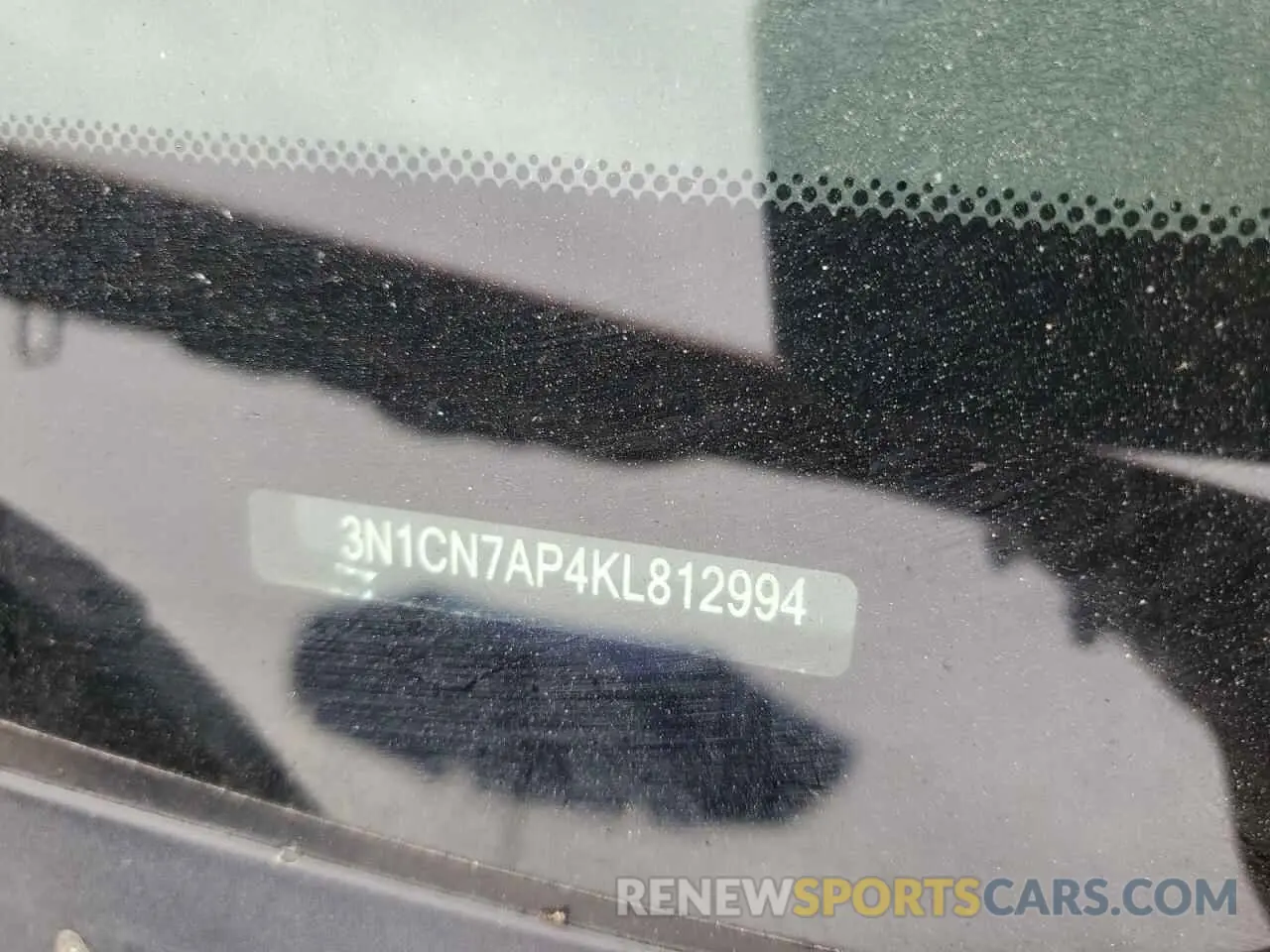 12 fotografías del automóvil dañado 3N1CN7AP4KL812994 NISSAN VERSA 2019