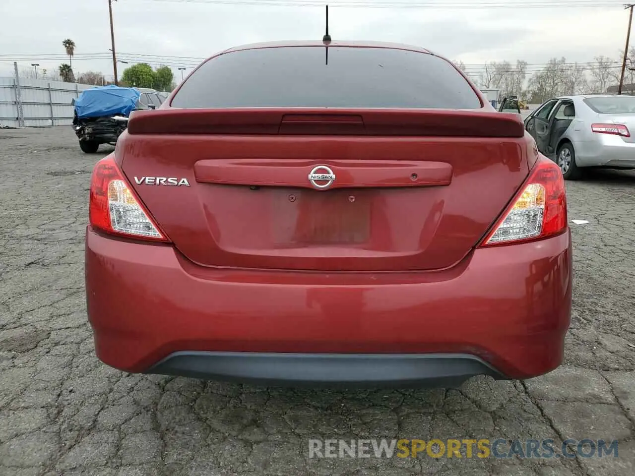 6 fotografías del automóvil dañado 3N1CN7AP4KL812994 NISSAN VERSA 2019