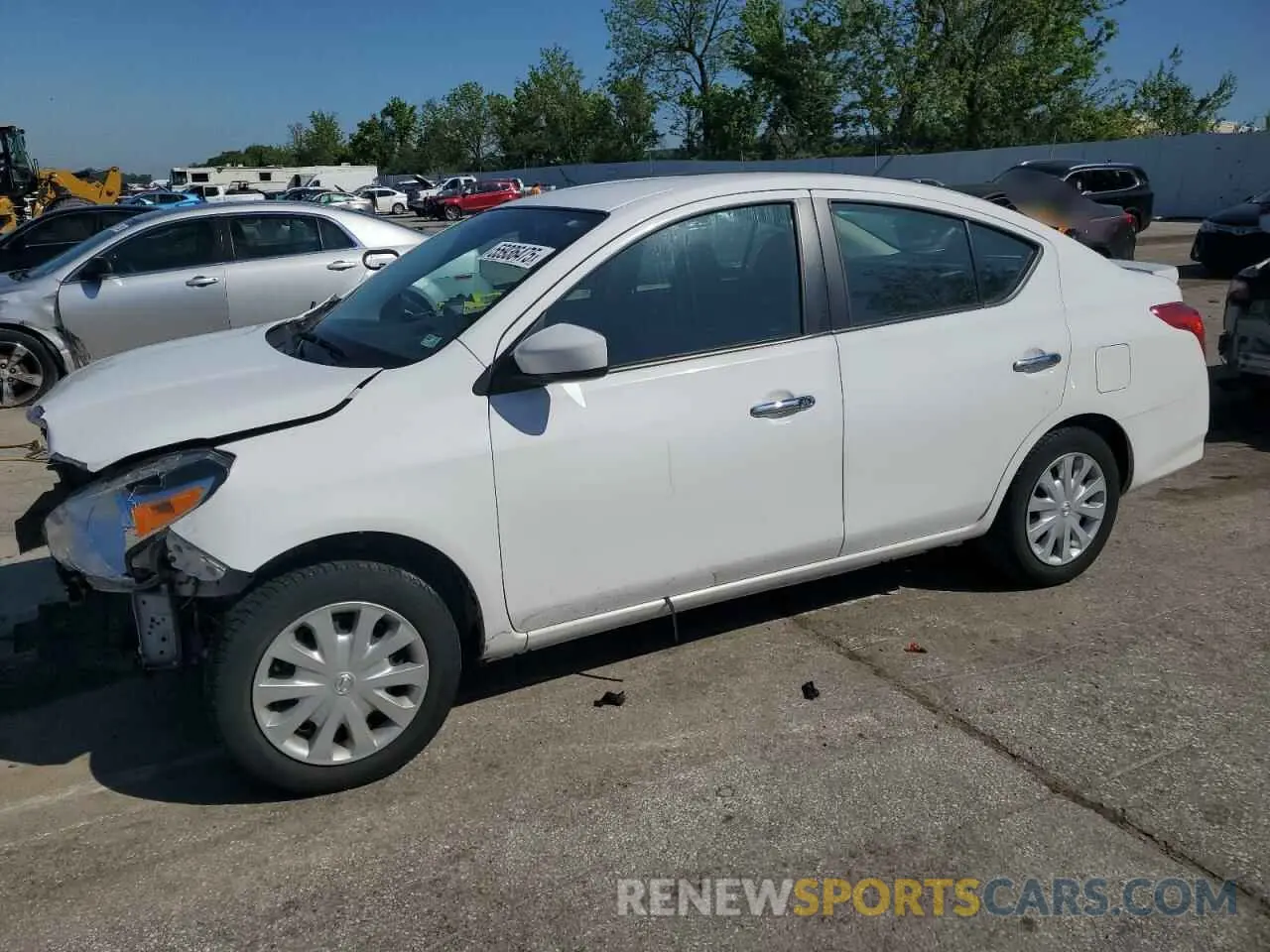 1 fotografías del automóvil dañado 3N1CN7AP4KL842710 NISSAN VERSA 2019