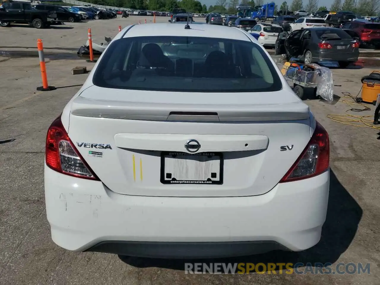 6 fotografías del automóvil dañado 3N1CN7AP4KL842710 NISSAN VERSA 2019
