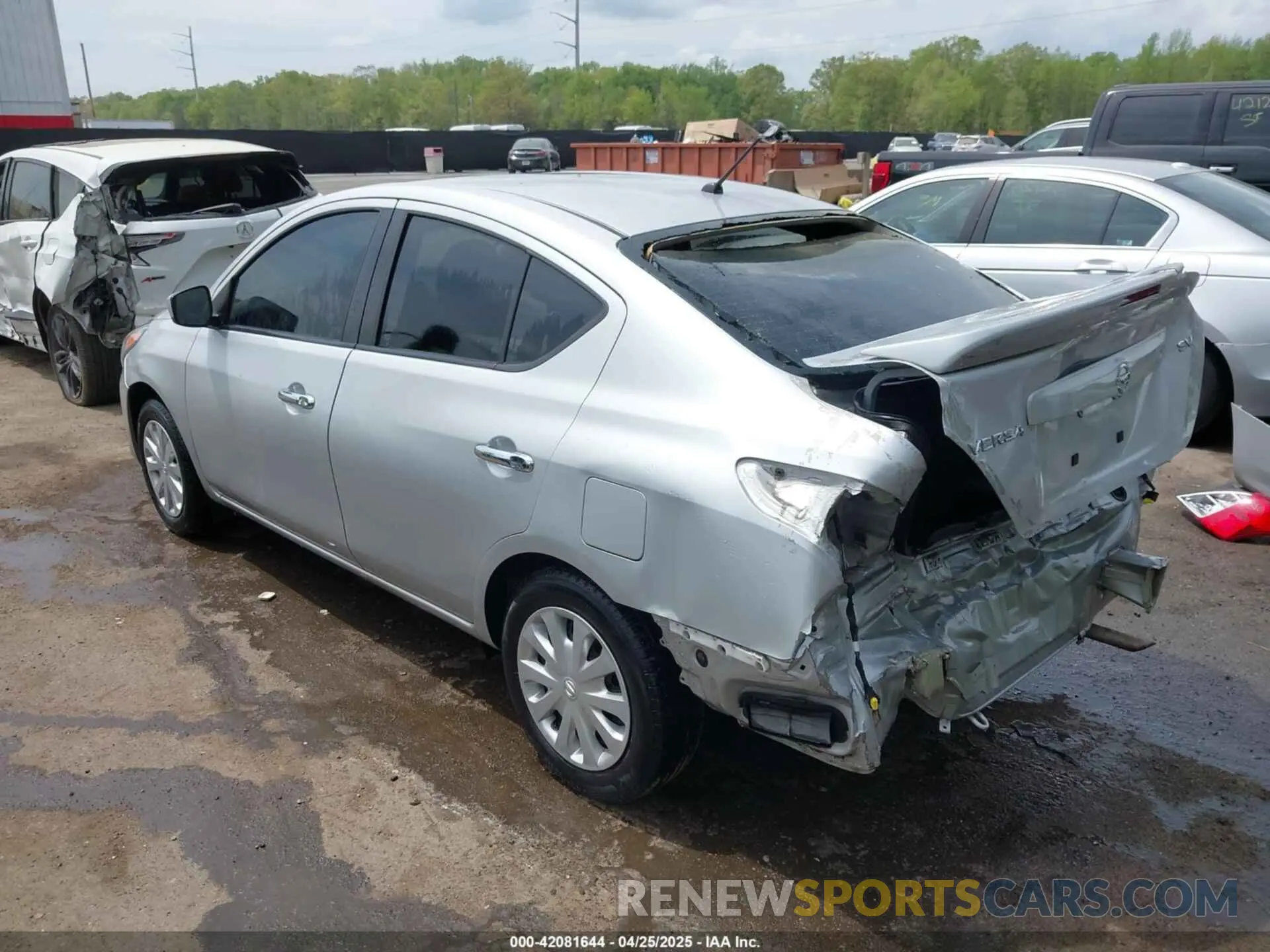 3 fotografías del automóvil dañado 3N1CN7AP4KL855196 NISSAN VERSA 2019