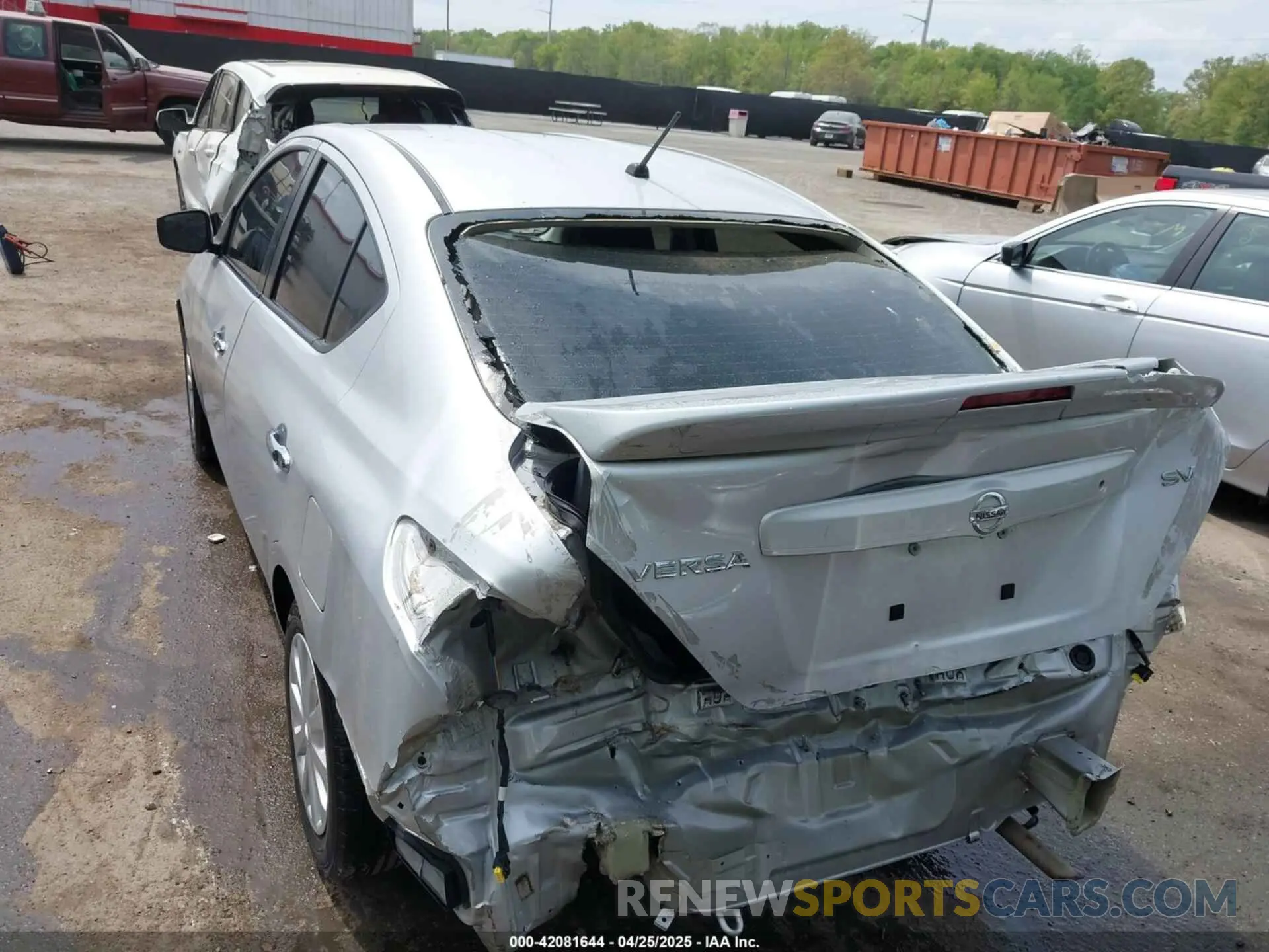 6 fotografías del automóvil dañado 3N1CN7AP4KL855196 NISSAN VERSA 2019