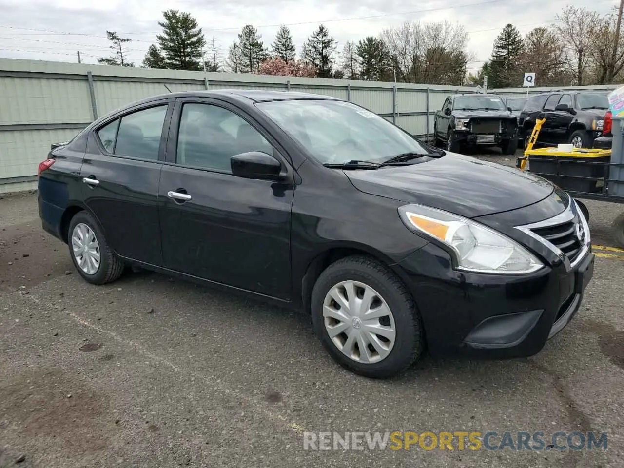 4 fotografías del automóvil dañado 3N1CN7AP4KL863542 NISSAN VERSA 2019