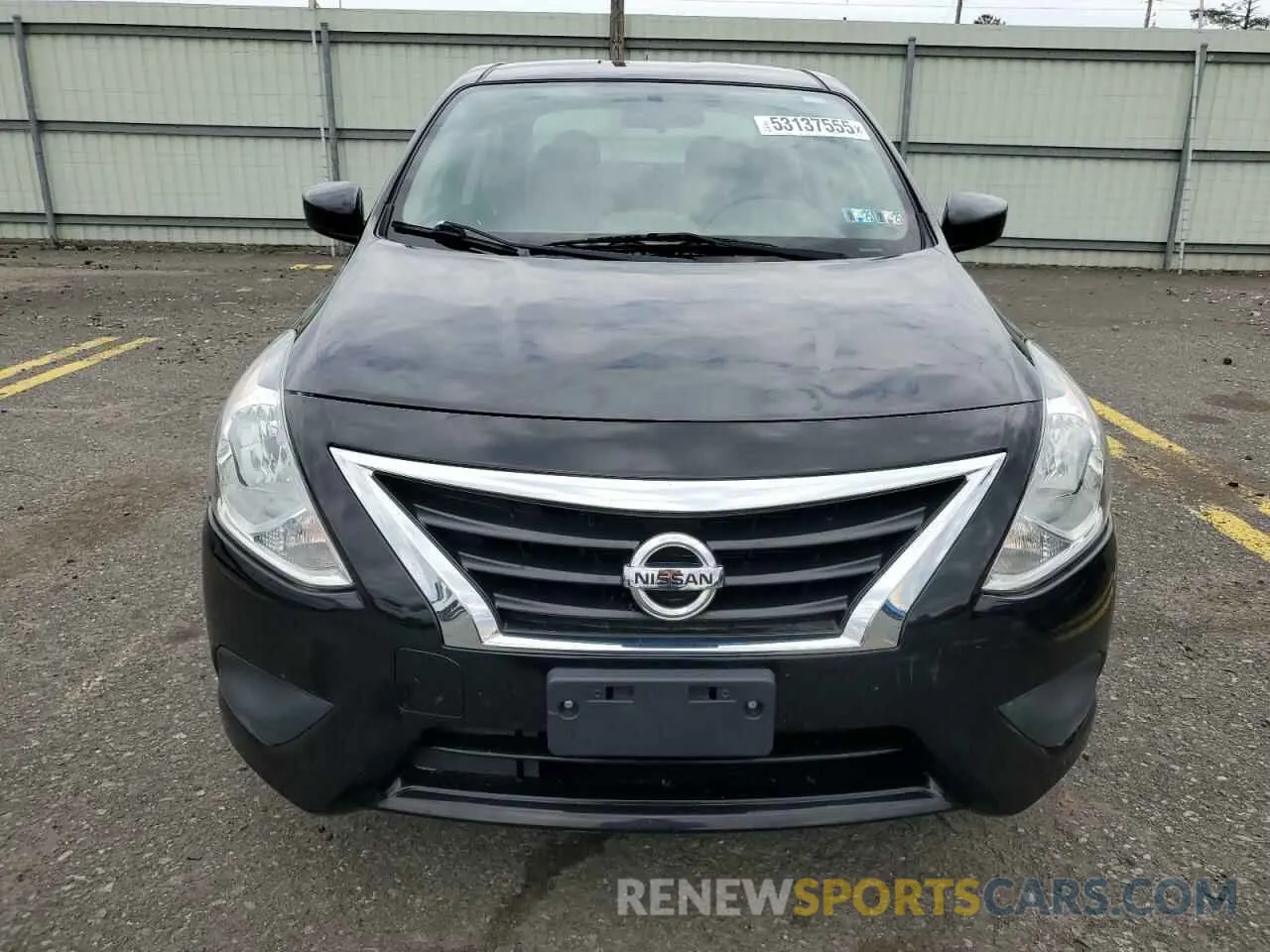 5 fotografías del automóvil dañado 3N1CN7AP4KL863542 NISSAN VERSA 2019