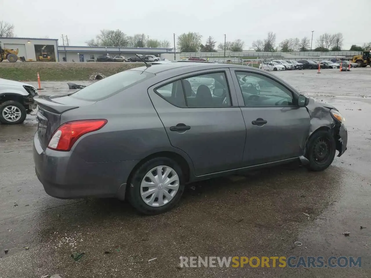 3 fotografías del automóvil dañado 3N1CN7AP5KL809330 NISSAN VERSA 2019