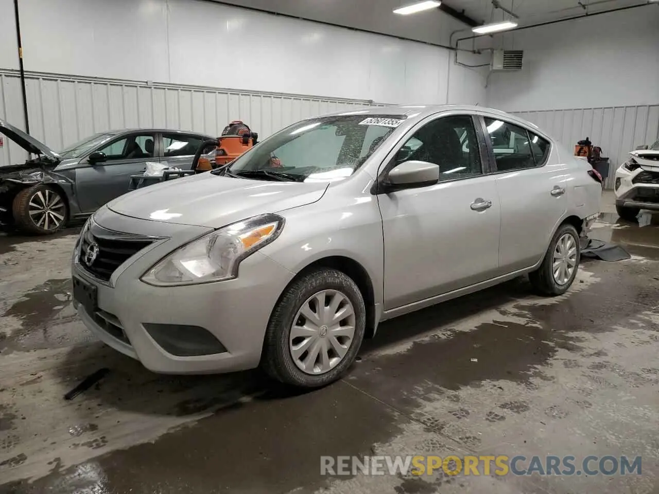 1 fotografías del automóvil dañado 3N1CN7AP5KL818058 NISSAN VERSA 2019