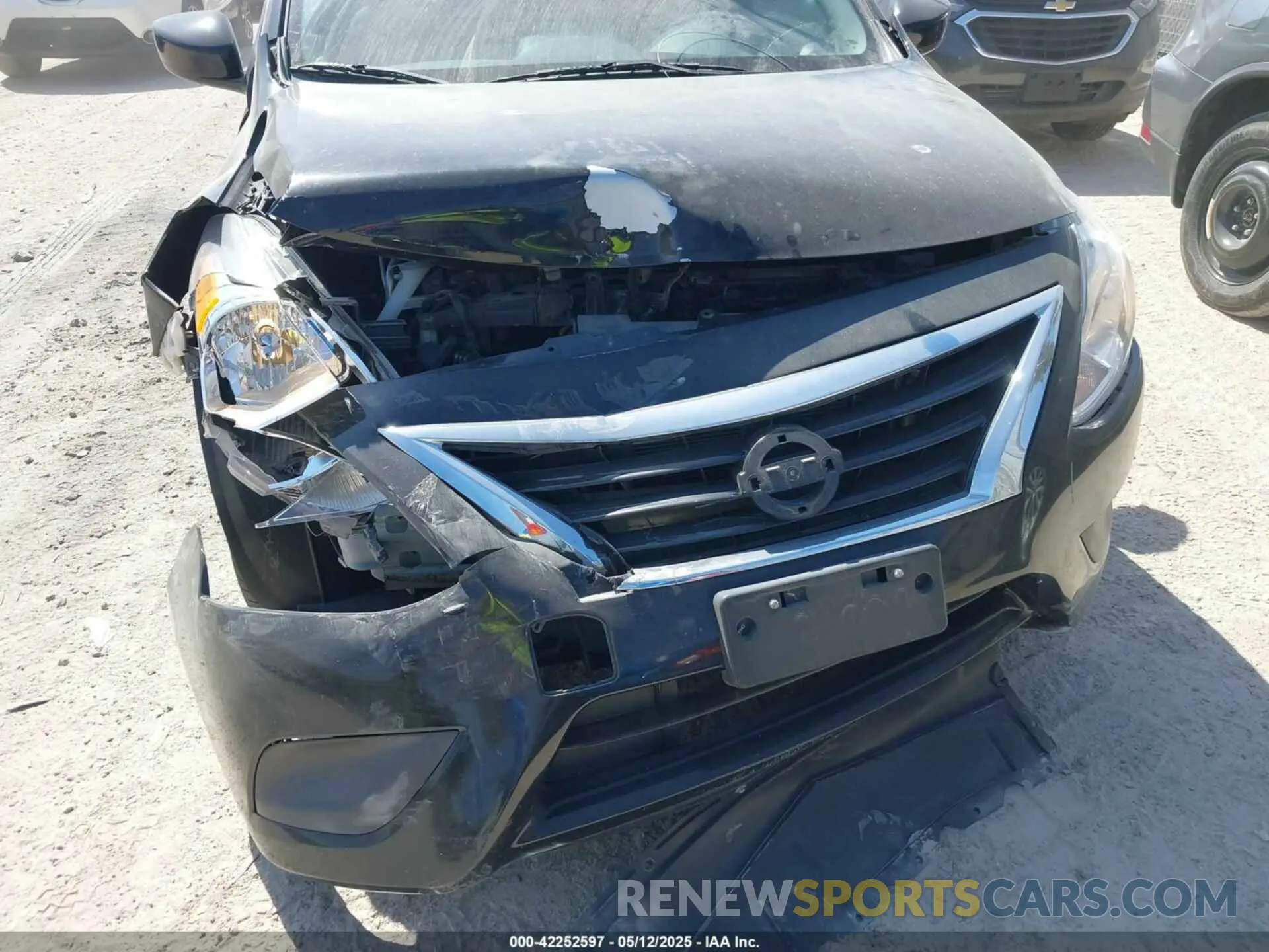 6 fotografías del automóvil dañado 3N1CN7AP5KL849312 NISSAN VERSA 2019