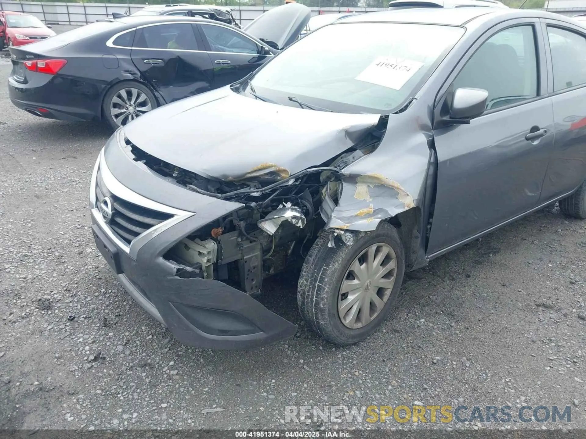 6 fotografías del automóvil dañado 3N1CN7AP6KL800104 NISSAN VERSA 2019
