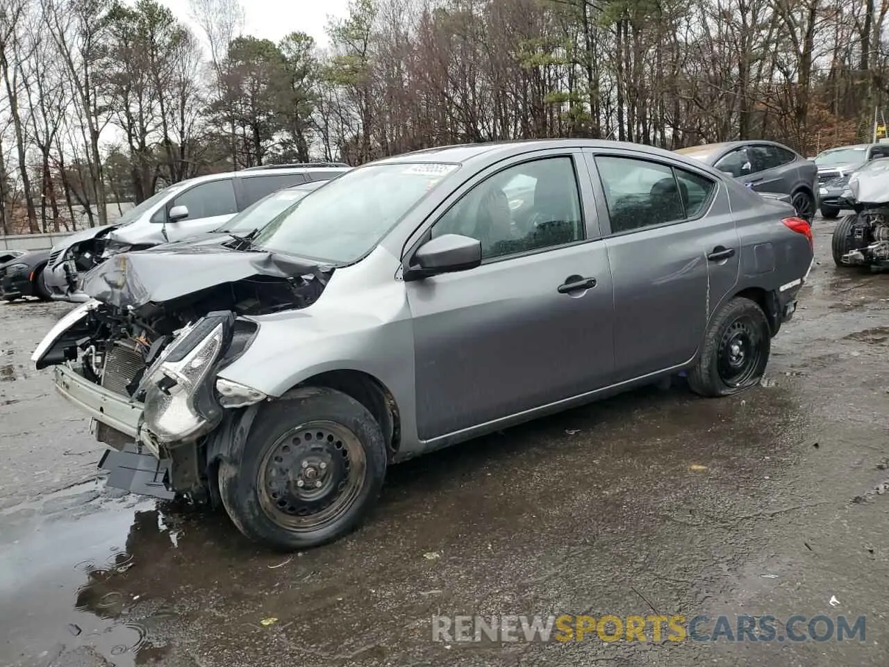 1 fotografías del automóvil dañado 3N1CN7AP6KL823849 NISSAN VERSA 2019