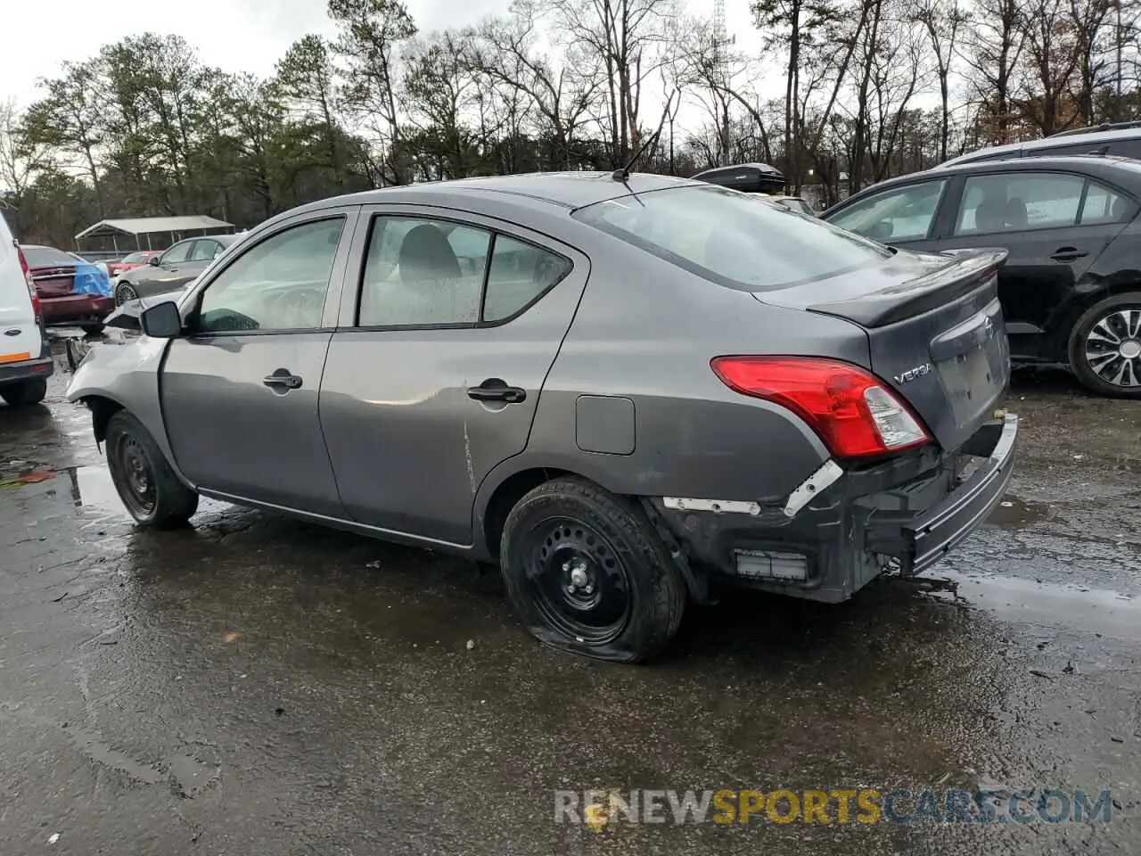2 fotografías del automóvil dañado 3N1CN7AP6KL823849 NISSAN VERSA 2019