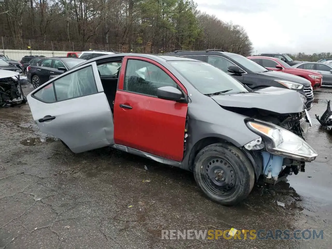 4 fotografías del automóvil dañado 3N1CN7AP6KL823849 NISSAN VERSA 2019