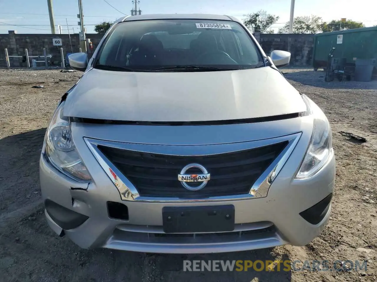 5 fotografías del automóvil dañado 3N1CN7AP6KL841512 NISSAN VERSA 2019