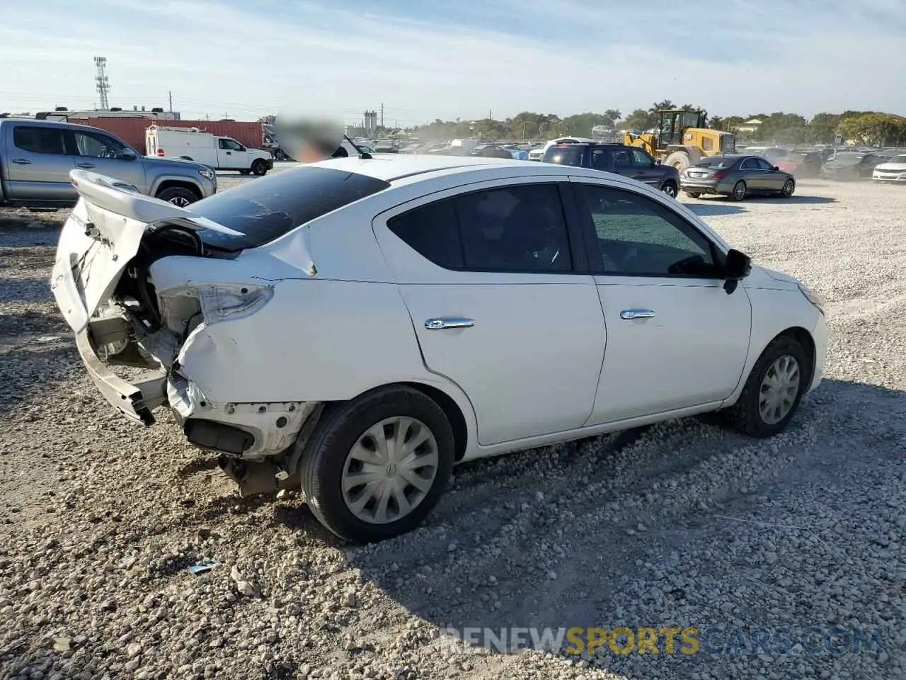 3 fotografías del automóvil dañado 3N1CN7AP6KL853109 NISSAN VERSA 2019