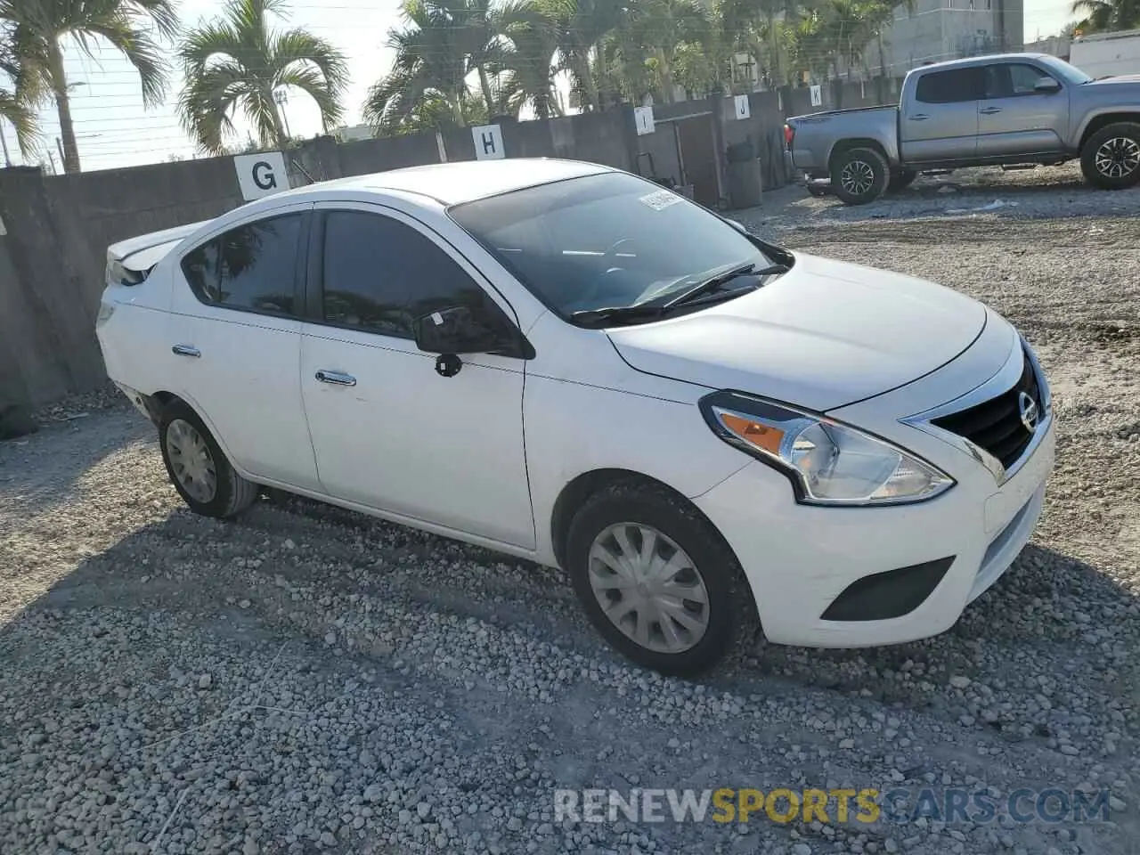 4 fotografías del automóvil dañado 3N1CN7AP6KL853109 NISSAN VERSA 2019