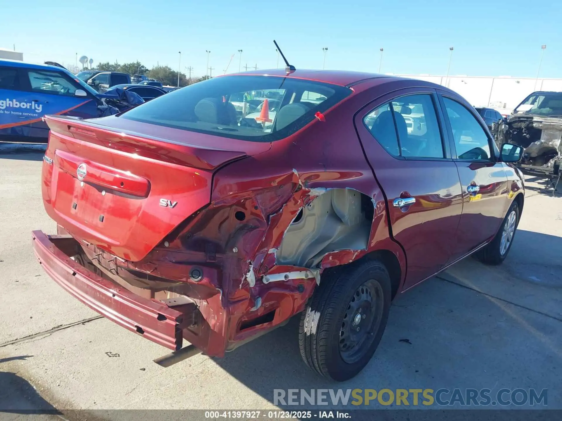 4 fotografías del automóvil dañado 3N1CN7AP6KL861338 NISSAN VERSA 2019