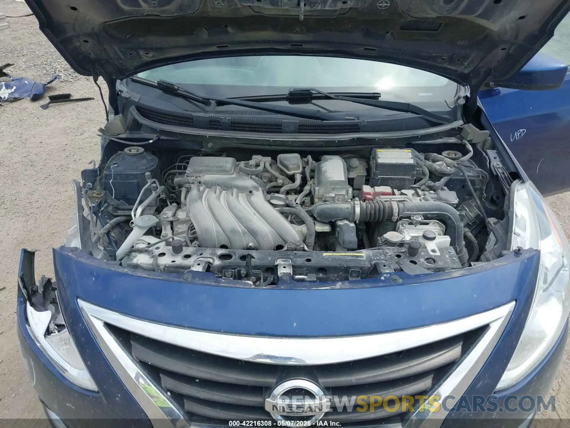 10 fotografías del automóvil dañado 3N1CN7AP7KL809443 NISSAN VERSA 2019
