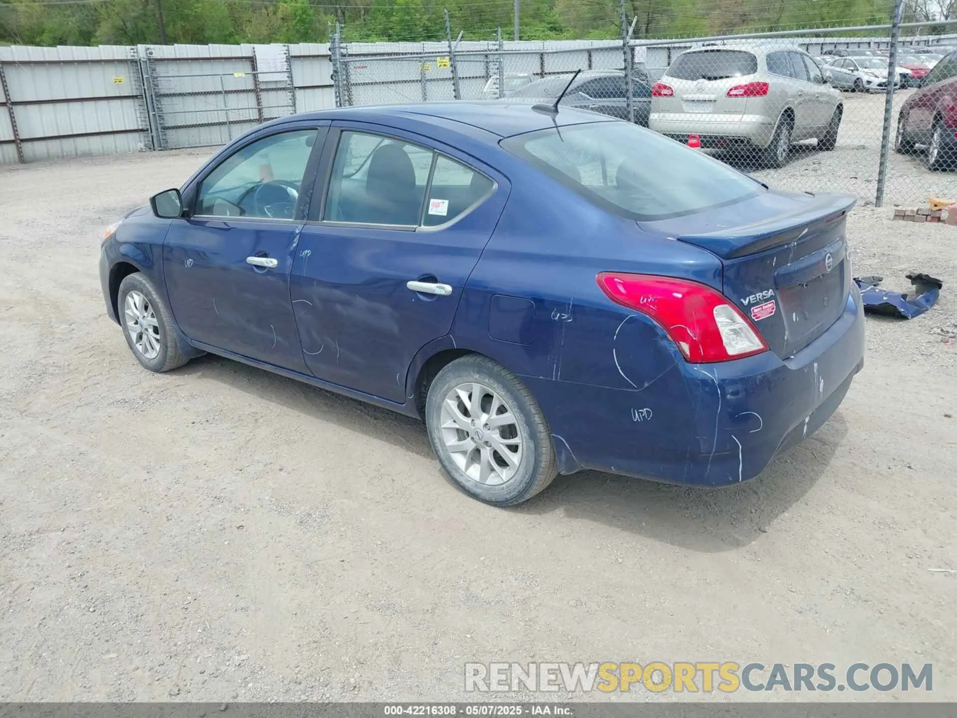 3 fotografías del automóvil dañado 3N1CN7AP7KL809443 NISSAN VERSA 2019