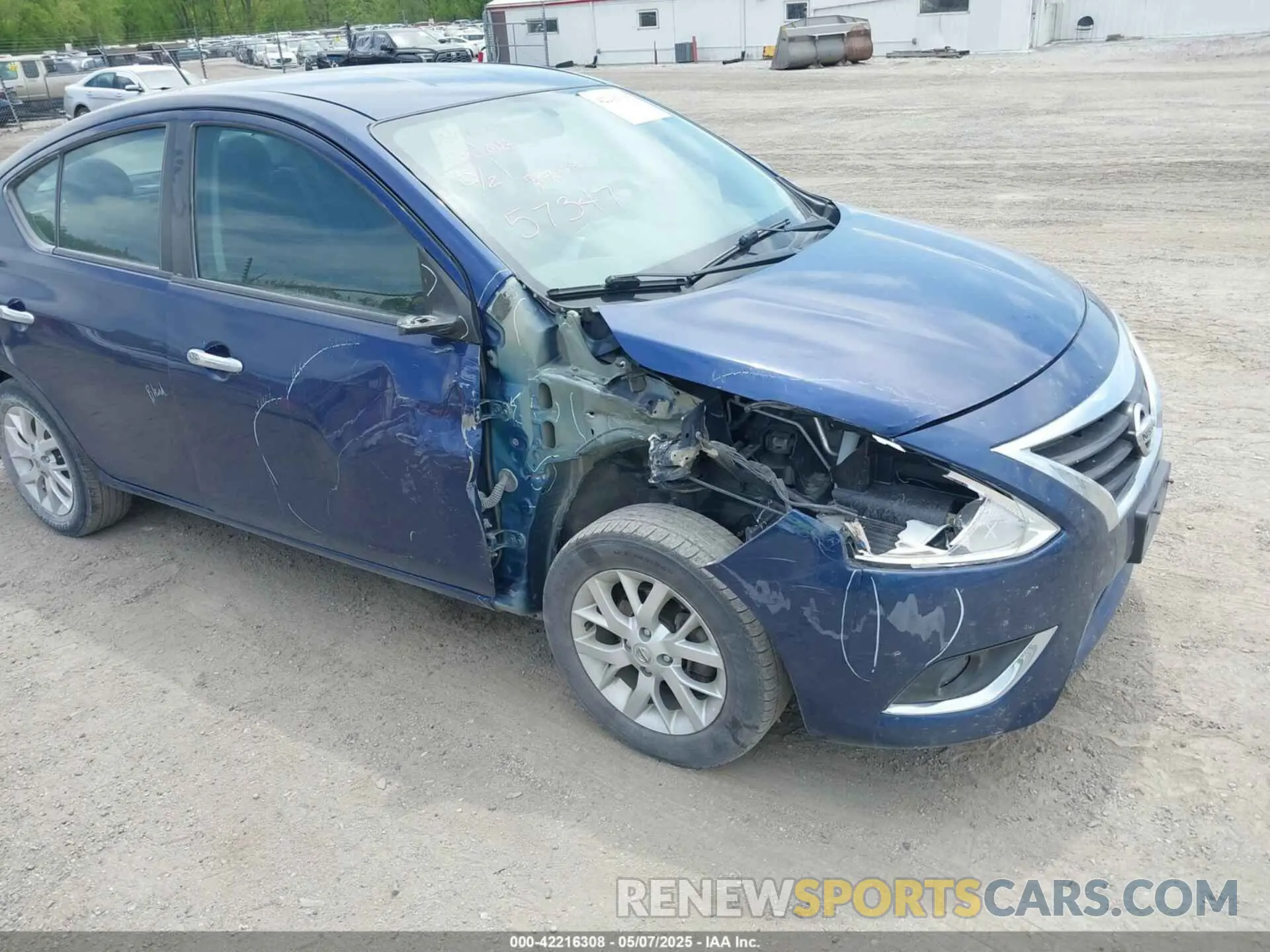 6 fotografías del automóvil dañado 3N1CN7AP7KL809443 NISSAN VERSA 2019