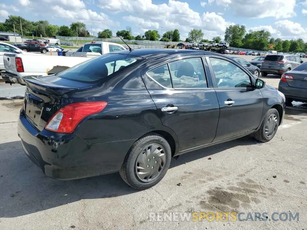 3 fotografías del automóvil dañado 3N1CN7AP7KL814853 NISSAN VERSA 2019