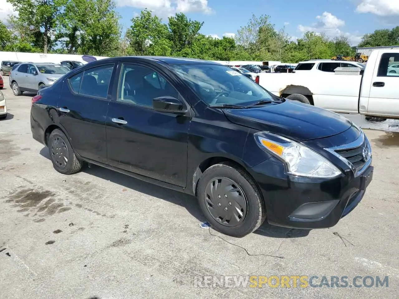 4 fotografías del automóvil dañado 3N1CN7AP7KL814853 NISSAN VERSA 2019