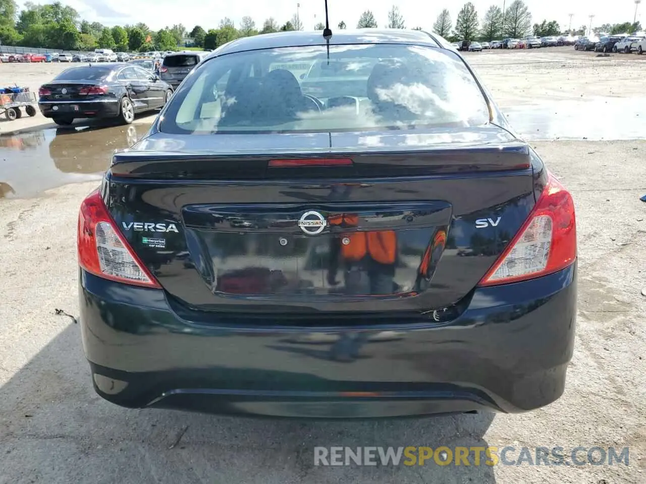 6 fotografías del automóvil dañado 3N1CN7AP7KL814853 NISSAN VERSA 2019