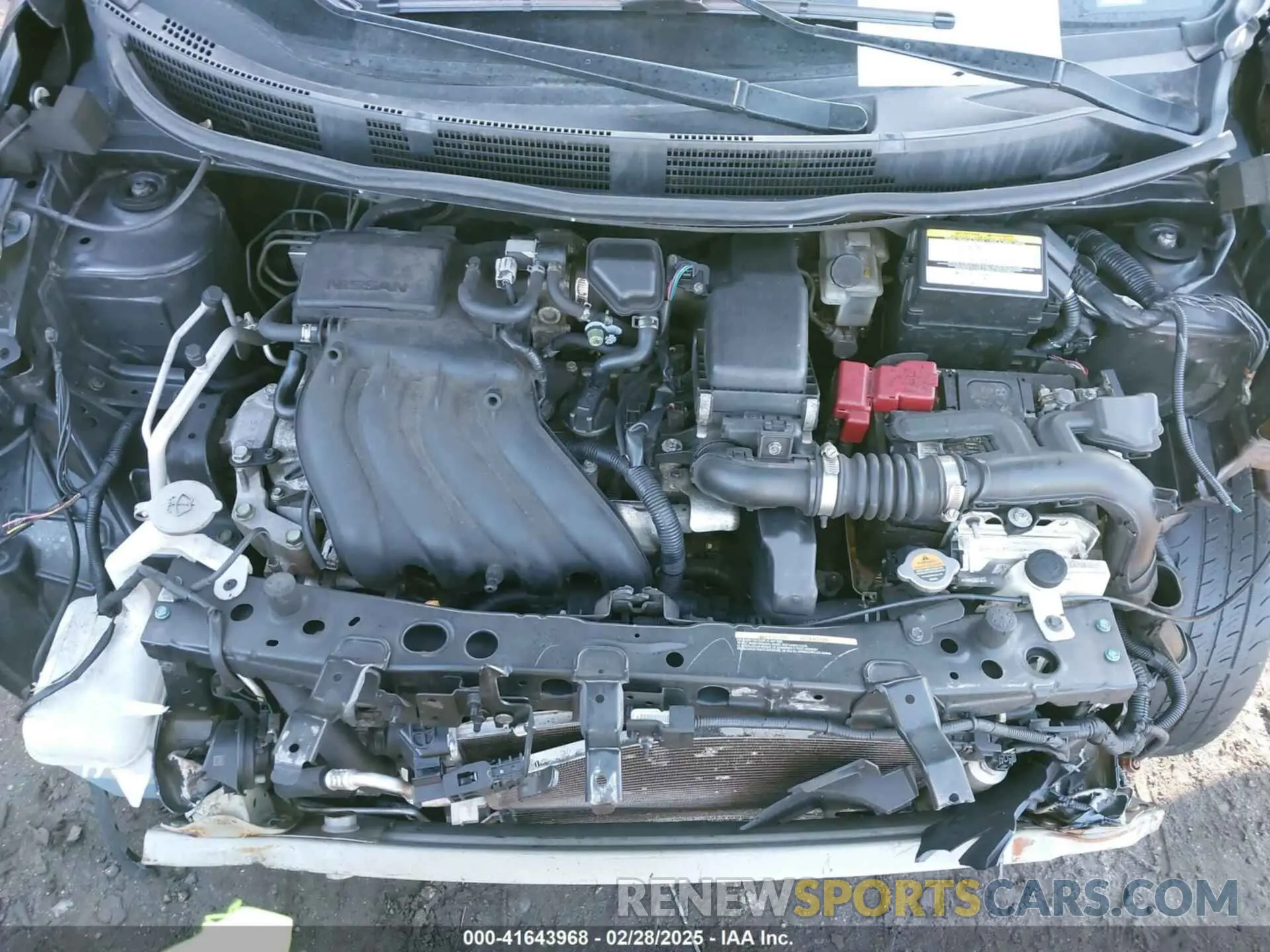 10 fotografías del automóvil dañado 3N1CN7AP7KL820572 NISSAN VERSA 2019