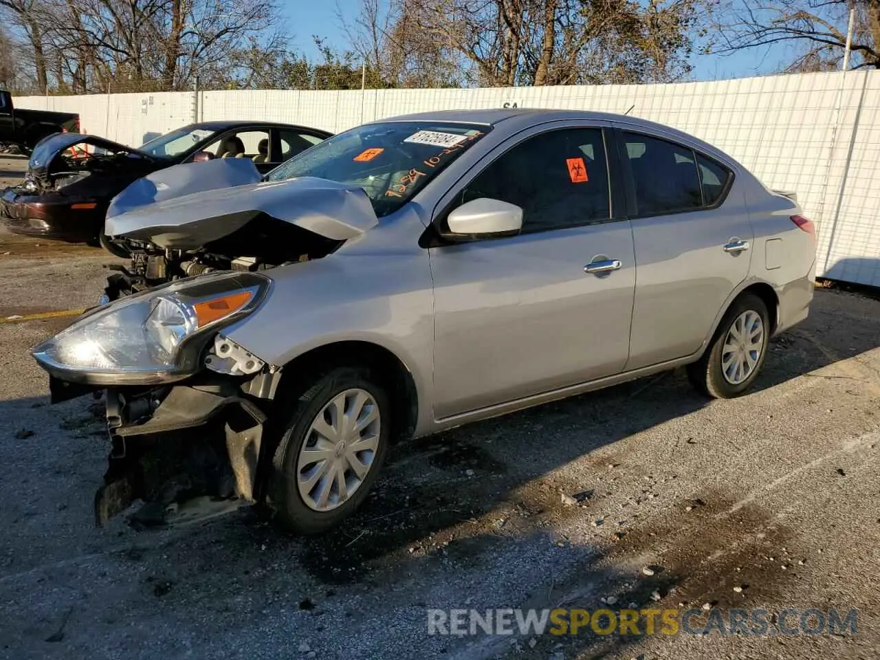 1 fotografías del automóvil dañado 3N1CN7AP7KL834066 NISSAN VERSA 2019